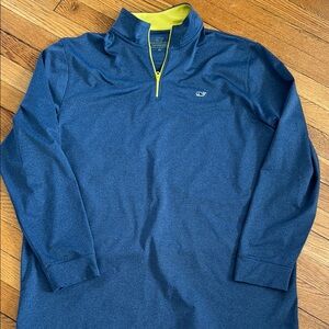 Vineyard Vines Blue Quarter-Zip Pullover